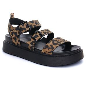 Stylish Leopard Print Sandals